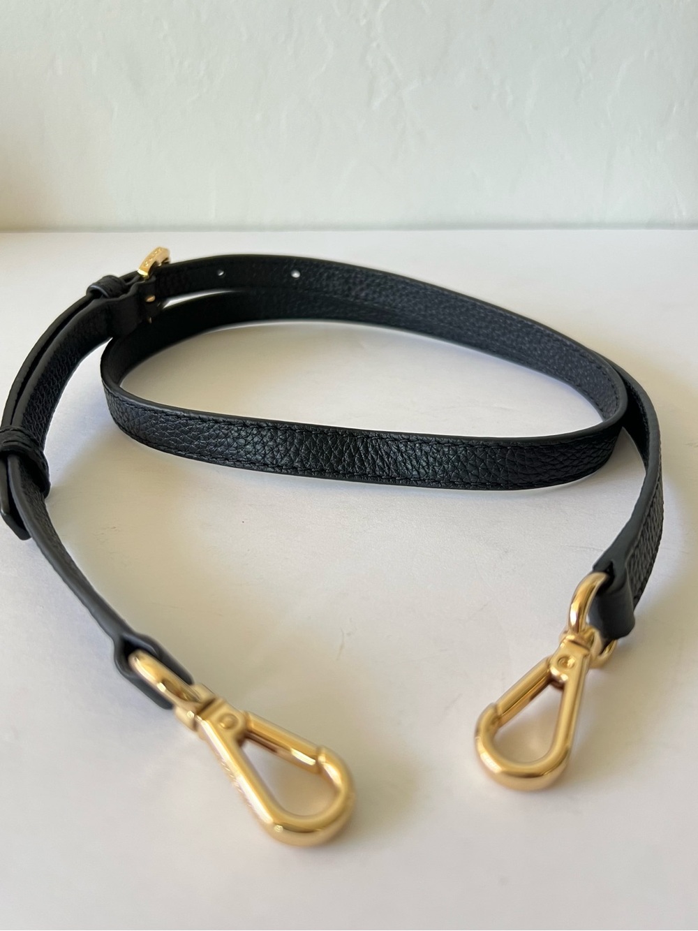 Michael Kors Black Leather Strap For bag Crossbody Strap